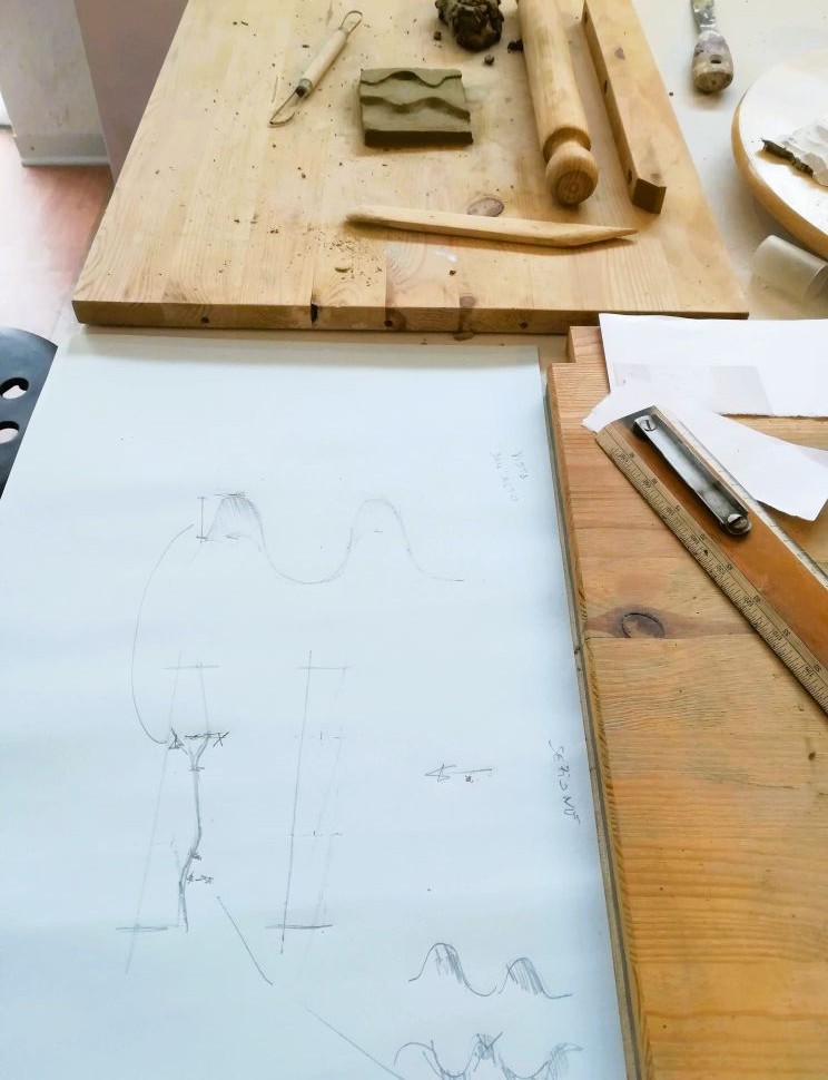 Studio delle altezze per un bassorilievo